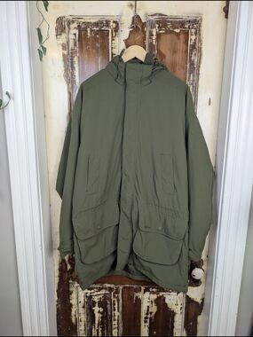 Barbour Northumberland Range Waterproof Field Jacket Men’s L Olive Green